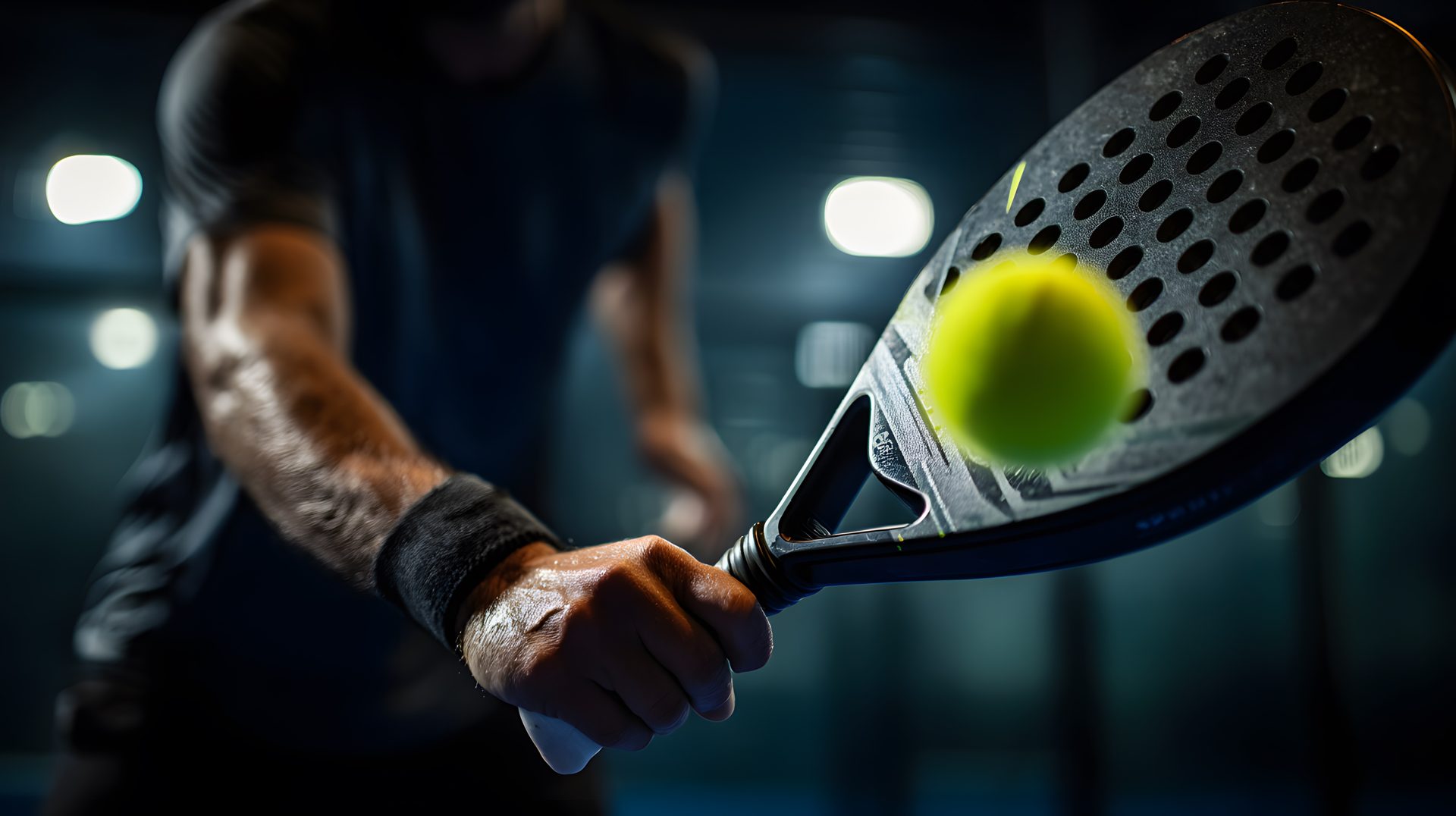 Padelschläger und Ball auf einem Court im Sport District Oldenburg